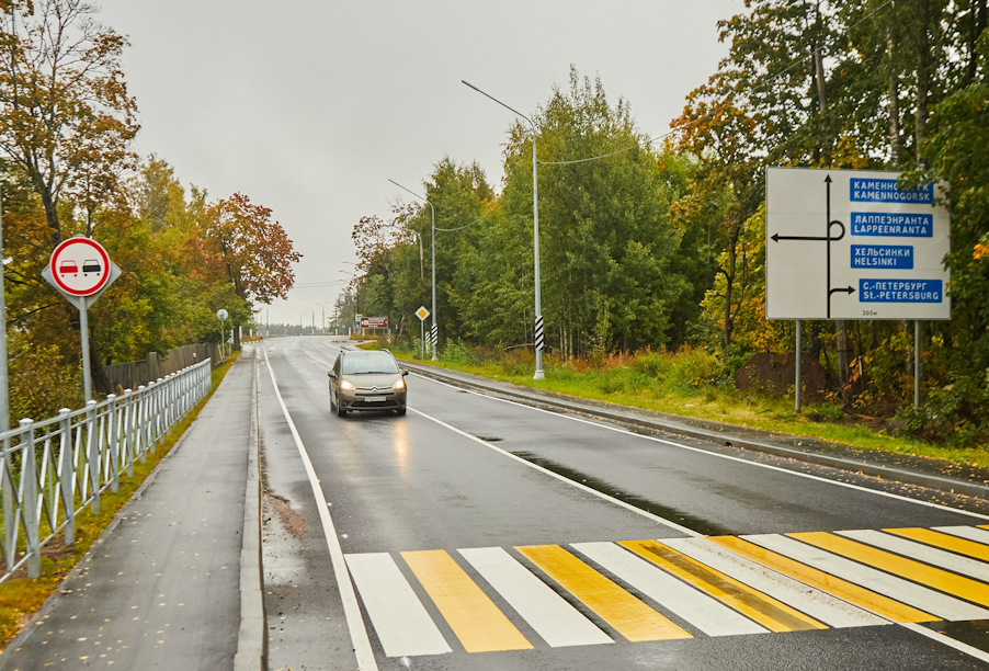 В Ленобласти по нацпроекту отремонтирован подъезд к Выборгу от трассы «Скандинавия»